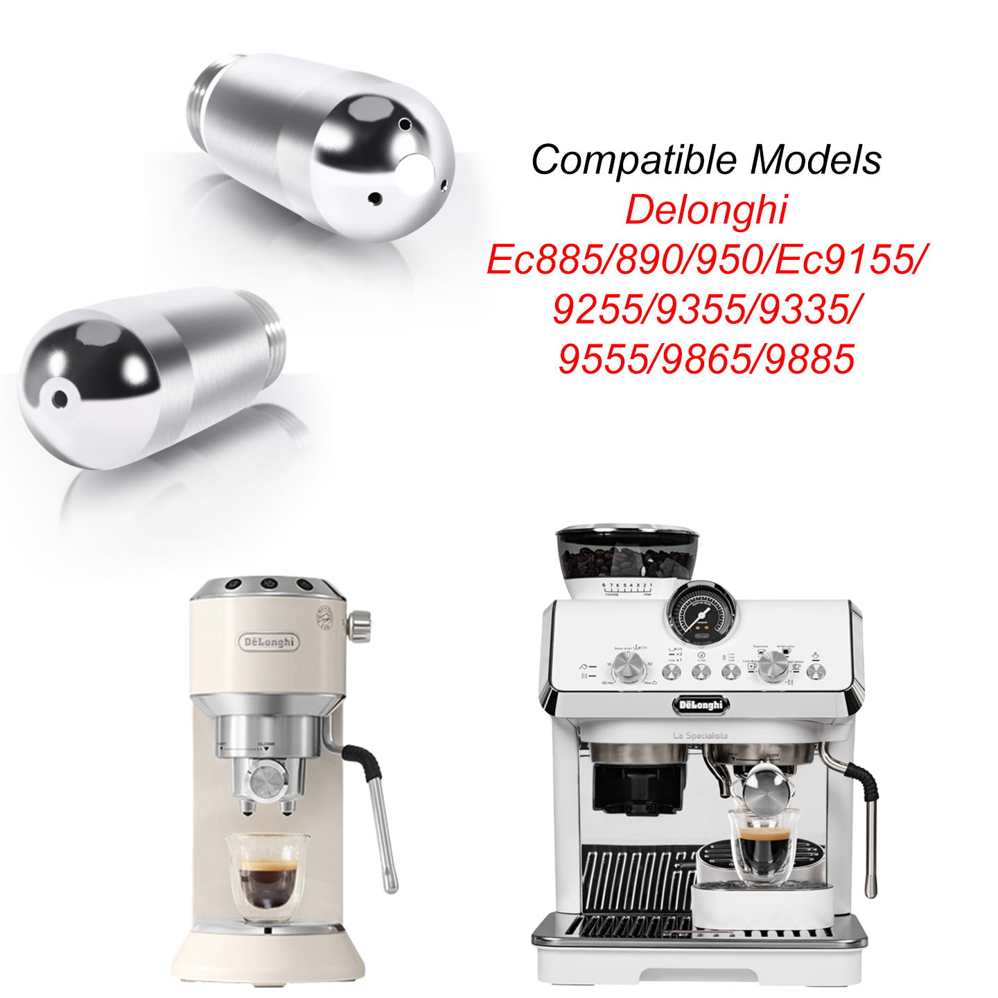 Delonghi Espresso Magnifica - Kaffee Dampf Düse für Delonghi EC885/890/9155/9255/9355/9665/9865