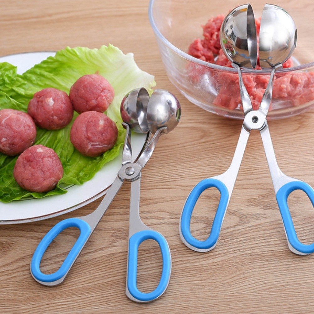 Home Cooking Set - Zweiteiliges Fleischballen-Set aus Edelstahl zum Portionieren