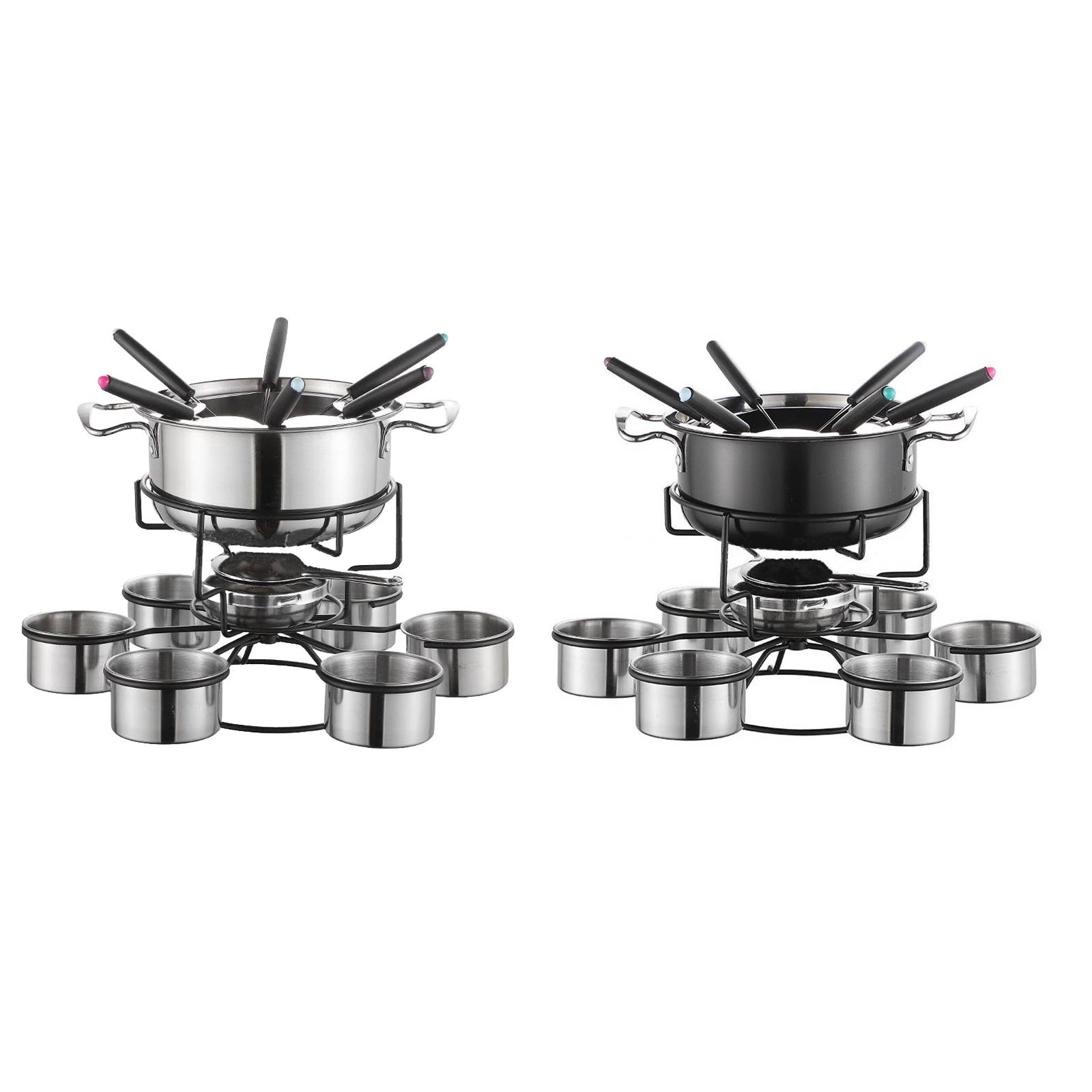 Home Cooking Set - Fondue-Topf-Set, Kochherd, verdickt, multifunktional, stabil, Schmelzgerät