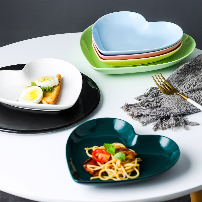 Kreative Rosa Herz Keramik Pla – Home Cooking Order Bewertung und Preis