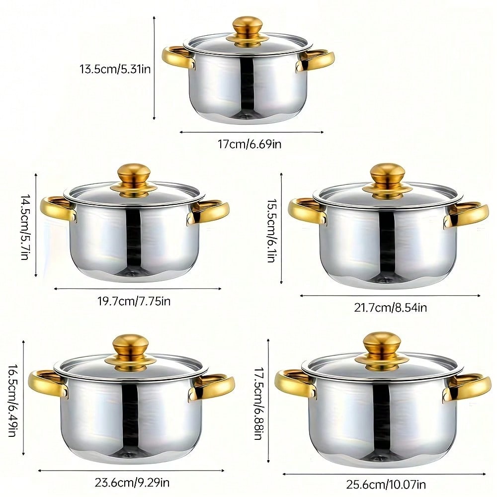 Edelstahl-Topfset, modernes Lu – Home Cooking Set Bewertung und Preis