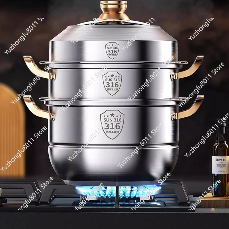 Dampftopf aus Edelstahl 316, 4 – Home Cooking Set Bewertung und Preis